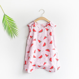 아기 인견 여름수면조끼 - 뉴워터멜론 핑크